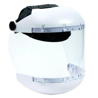 SRWS31140 image(0) - Sellstrom Face Shield - 311 Series - 6.5" x 19.5" x .040" Window - Clear AF - Ratcheting Headgear - Dual Crown