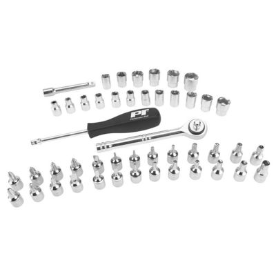 WLMW1177 image(0) - Wilmar Corp. / Performance Tool 47 Piece 1/4" Drive Socket Set