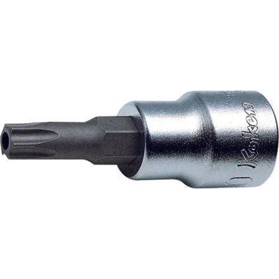 KKN3025-160-T50H image(0) - Ko-ken USA 3025.160-T50H 3/8 Square Drive Tamper-Resistant TORX T50H Bit Socket - Length 160 mm