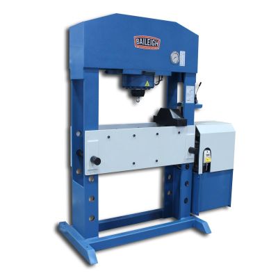 BLI1012426 image(0) - Baileigh HSP-110M-HD - 220V 3 Phase 110 Ton Hydraulic Press. Can Be Operated with Motor or with Manually Operated Pump