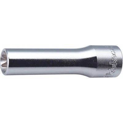 KKN4325-E16 image(0) - Ko-ken USA 4325-E16 1/2 Square Drive Deep TORX E16 Socket - Length 77 mm