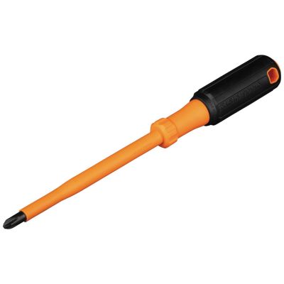 KLE6856INS image(0) - Klein Tools Insulated Screwdriver, #1 Phillips, 6-Inch Round Shank