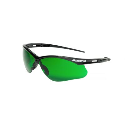 SRW50008 image(0) - Jackson Safety Safety Glasses - SG Series - I.R 3.0 - Black Frame - Hardcoat Anti-Scratch - Light Cutting & Brazing