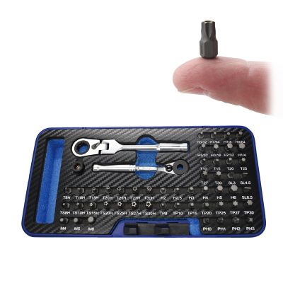 AST78154 image(0) - Astro Pneumatic 54 Piece Nano Bit Set with Reversible Flex Head and Bit Ratchets