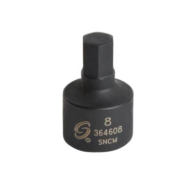 SUN364608 image(0) - SUNEX 3/8 Inch Drive 8mm Stubby Impact Hex Driver