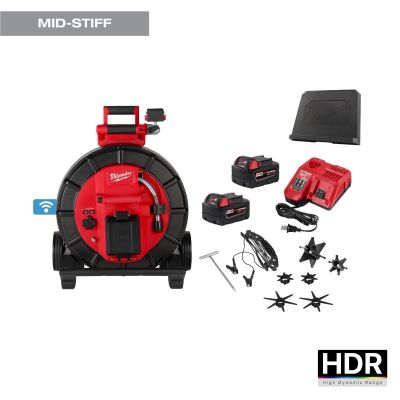 MLW3975-22 image(0) - Milwaukee Tool M18 200 Feet Mid-Stiff Modular Pipeline Inspection System