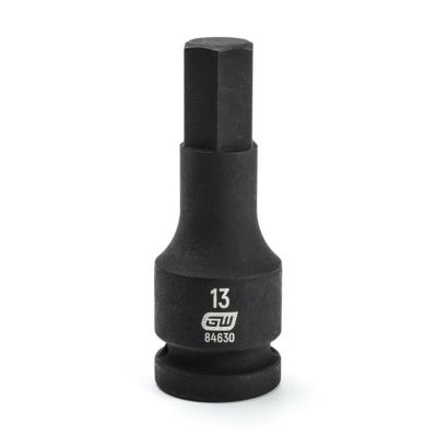 KDT84630 image(0) - GEARWRENCH 1/2 Inch Drive Hex Bit Impact Metric Socket 13mm