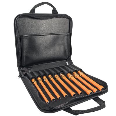 KLE33525SC image(0) - Klein Tools 1000V Insulated Utility Tool Kit in Roll Up Pouch, 13 Piece