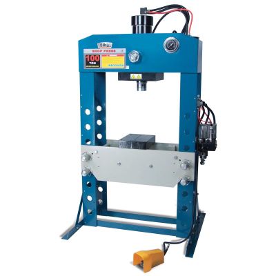 BLI1004759 image(0) - Baileigh HSP-100A - 100 Ton Air/Hand Operated H-Frame Press, 11-3/4" Stoke, CE Approved