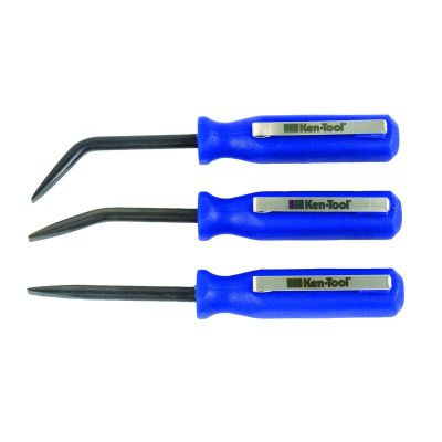 KEN29840 image(0) - Ken-tool Pocket pry bars, straight, 27&55 degree angled pry bars