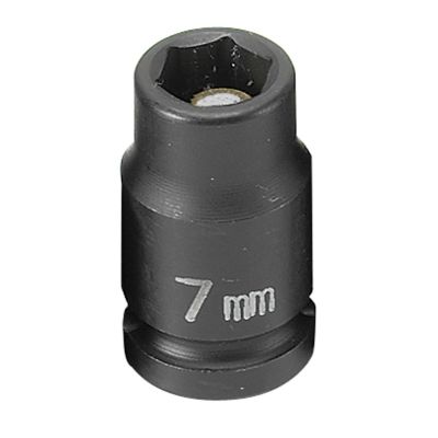 GRE907MG image(0) - Grey Pneumatic 1/4" Drive x 7mm Magnetic Standard Socket