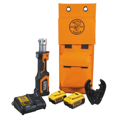 KLEBAT207T234H image(0) - Klein Tools Battery-Operated Crimper, O+ Die Head, 4 Ah