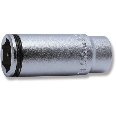 KKN2350M-14 image(0) - Ko-ken USA 1/4 Sq. Dr. Deep NUT GRIP&reg; Socket 14mm