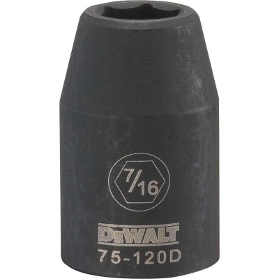 DWTDWMT75120OSP image(0) - DEWALT Dwmt 6Pt 1/2In Dr Im Skt 7/16In Sae