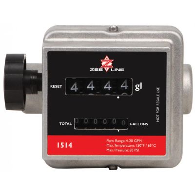 MILZE1514 image(0) - Zeeline by Milton ZE1514 - Mechanical Diesel Flow Meter