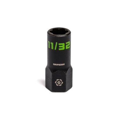 GETXAS28 image(0) - Grip Edge Tools 11/32" 1/4" Dr RPT Socket Extractor with FORS (Standard Length)