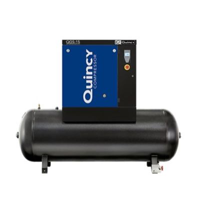 QAC4152021984 image(0) - Quincy Compressors 15 HP 132 Gallon Air Compressor QGS 15 HP 132 Gallon Tank Mounted Rotary Screw With Dryer Triv 3 60