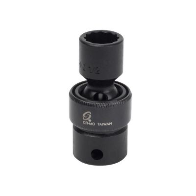 SUN312UZ image(0) - SUNEX SOC 3/8 3/8D IMP UNIV 12PT BLK