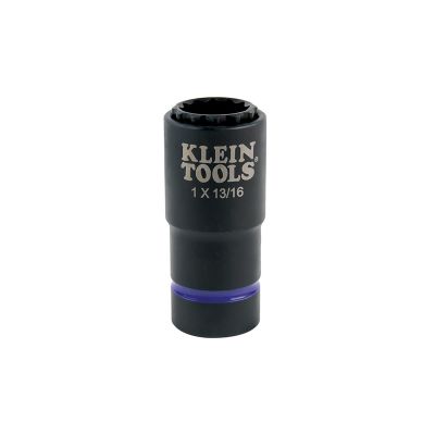 KLE66012 image(0) - Klein Tools 2-in-1 Impact Socket, 12-Point, 5/8 and 7/16-Inch