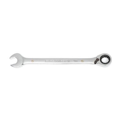 KDT86615 image(0) - GEARWRENCH 15mm 90-Tooth 12 Point Reversible Ratcheting Wrench