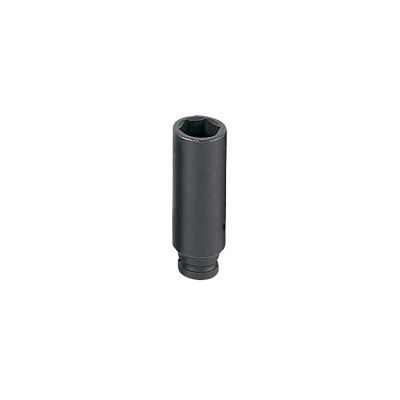 GRE914DG image(0) - Grey Pneumatic 1/4" Drive x 7/16" Magnetic Deep Socket