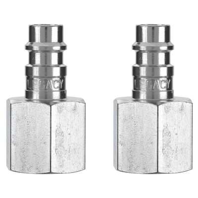 LEGA53630FZ-2PK image(0) - Legacy Manufacturing Flexzilla Pro High Flow Plug, 1/4" Body, 3/8" FNPT, 2-Pack