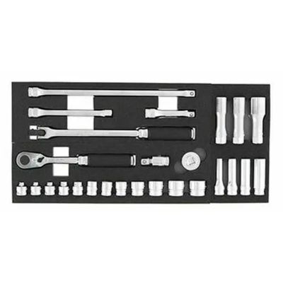KKN3285Z image(0) - Ko-ken USA 3285Z-72T Z-Series 3/8" Sq.Dr. Socket Set w/ 72 Tooth Ratchet, 26 pcs.