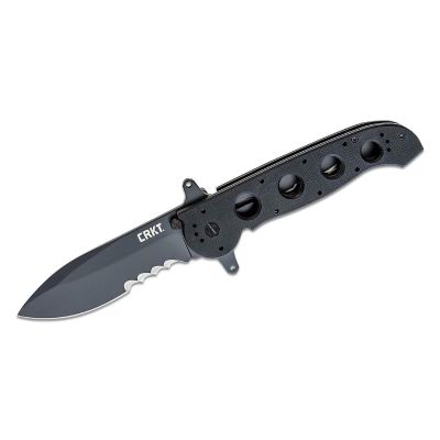 CRKM21-14SFG image(0) - CRKT (Columbia River Knife) M21-14SFG 1.4116 Titanium Nitride Veff Serrations Folding Knife with Liner Lock G10 Handle - Black