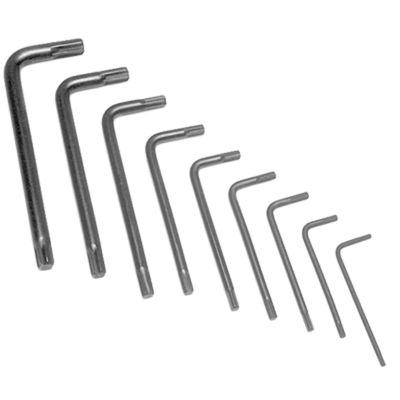 WLMW75933 image(0) - Wilmar Corp. / Performance Tool 9 Piece Star Key Wrench Set