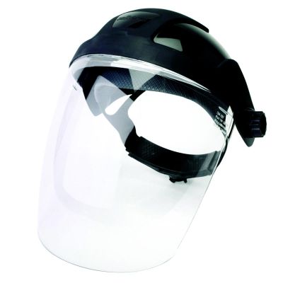 SRWS32210 image(0) - Sellstrom Face Shield - DP4 Series - 9" x 12.125" x 0.060" Window - Clear AF - Ratcheting Headgear - with Chin Guard