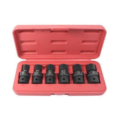 KTI38500 image(0) - K Tool International Socket Set Impact Flex 1/2 Inch Drive 6 Piece Metric