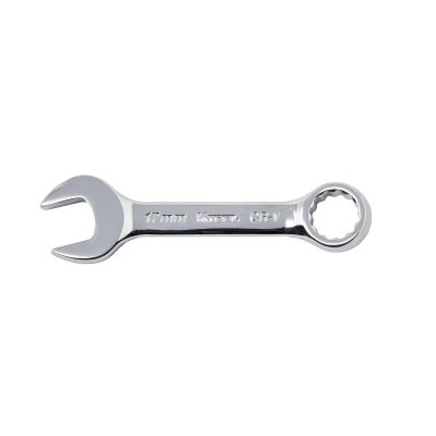 KTI41717 image(0) - K Tool International Wrench 17mm Combination Short 12 Point 15 Degree