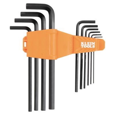 KLELS10M image(0) - Klein Tools Long Hex Key Set, Metric, 10-Piece