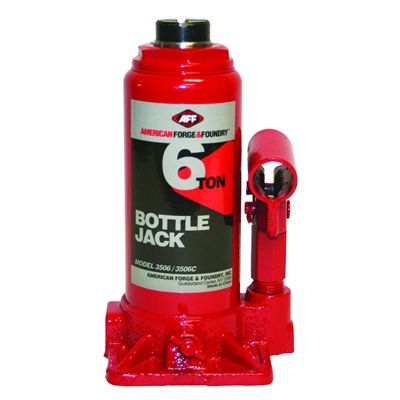 INT3506C image(0) - American Forge & Foundry Bottle Jack - 6 Ton Capacity - Manual - Heavy Duty - w/ Case