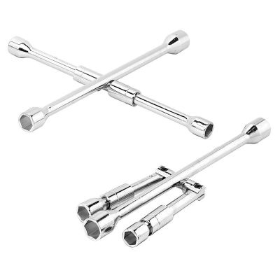 WLMW7 image(0) - Wilmar Corp. / Performance Tool 4-Way SAE/Metric Collapsible Lug Wrench