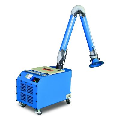 BLI1017591 image(0) - Baileigh FE-850 - 110V 1.5HP Weld Fume Extractor w/ 6" x 10' Round Hood Arm & HEPA Filter