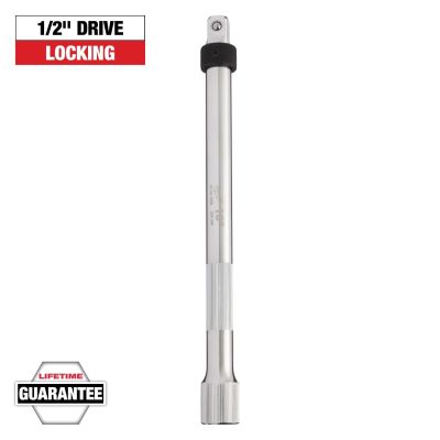 MLW43-24-9308 image(0) - Milwaukee Tool 1/2 Inch Drive 10 Inch Locking Extension