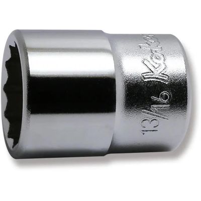 KKN4405A-13-16 image(0) - Ko-ken USA 4405A-13/16 1/2 Square Drive Socket 13/16 12 Point Length 38 mm