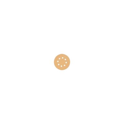 DWTDW4301 image(0) - DEWALT 5-Inch 8 Hole 80 Grit Hook And Loop Random Orbit Sandpaper (5-Pack)