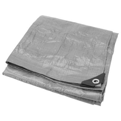 WLMW7006 image(0) - Wilmar Corp. / Performance Tool Silver Heavy Duty Tarp 10' x 12'
