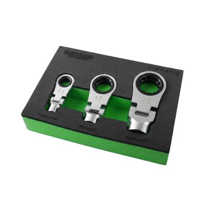 VIMDDFRA100 image(0) - VIM Tools 3 PC. DUAL DRIVE FLEX RATCHETING ATTACHMENT SET