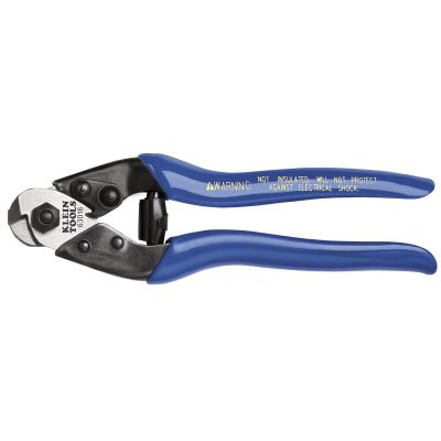 KLE63016 image(0) - Klein Tools Heavy-Duty Cable Cutter, Blue, 7 1/2-Inches
