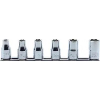 KKNRS4425-6-EPL image(0) - Ko-ken USA RS4425/6-EPL 1/2 Sq. Dr. Socket 6 piece Low Profile TORXplus&Acirc;&reg; set 10EPL-20EPL