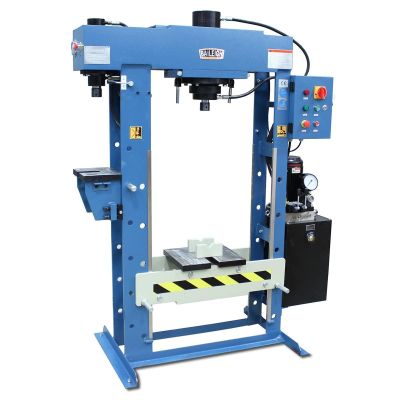 BLI1012401 image(0) - Baileigh HSP-30M - 220V 1 Phase 30 Ton Hydraulic H-Frame Press, 9.5" Stoke