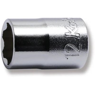 KKN3410M-12 image(0) - Ko-ken USA 3410M-12 3/8 Square Drive Socket 12 mm Surface Length 26 mm