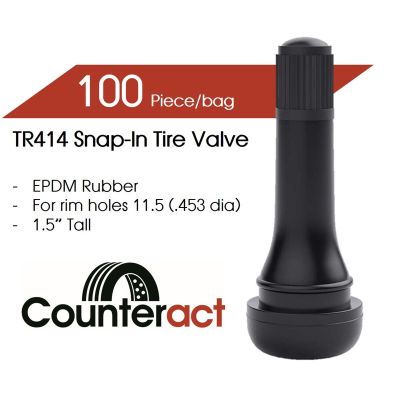 COUT14C image(0) - Counteract TR414 Counteract Tire Valve 48.5mm (100pk)
