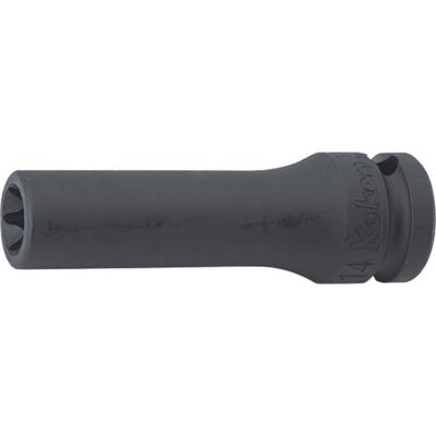 KKN14325-E10 image(0) - Ko-ken USA 14325-E10 1/2 Sq. Dr. Deep Impact TORX E10 Socket - Length 80mm