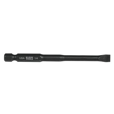 KLESL14355 image(0) - Klein Tools 1/4-Inch Slotted Power Drivers, 3-1/2-Inch, 5-Pack