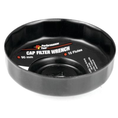 WLMW54113 image(0) - Wilmar Corp. / Performance Tool Filter Cap Wrench 90mm 15 Flute Bulk