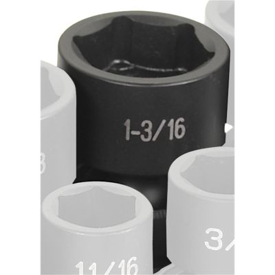 GRE2038U image(0) - Grey Pneumatic 1/2" Drive x 1-3/16" Standard Universal Socket